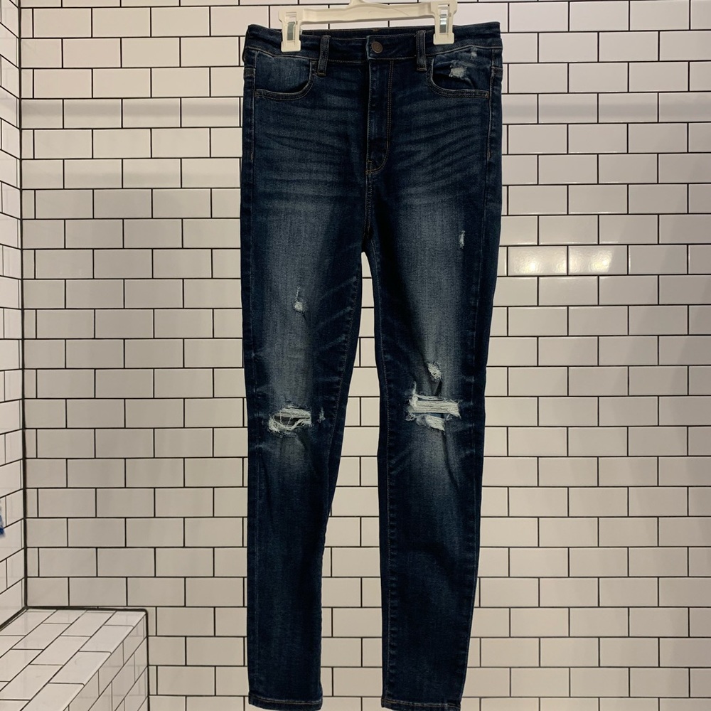 Dark denim jegging jeans